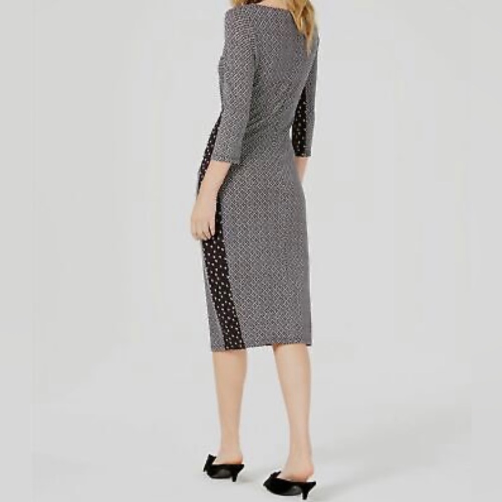 Weekend Max Mara Women's Black White Kriss Printed Midi Dress Size XS